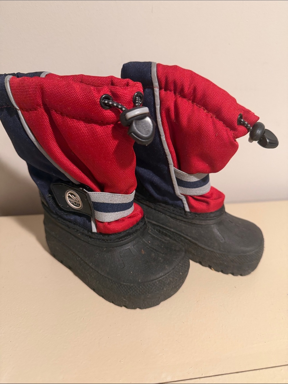 The Children's Place Red and Navy Kids Snow Boots